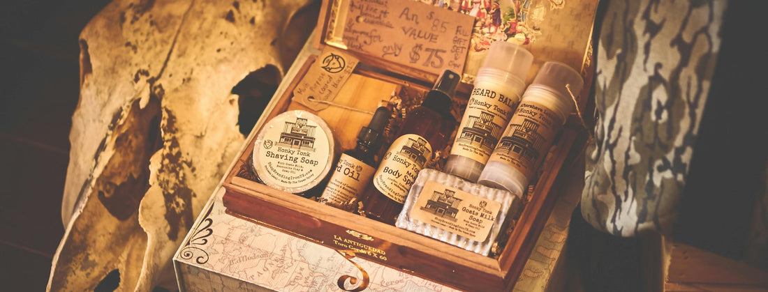 Beard Balm with other beard grooming products hamper